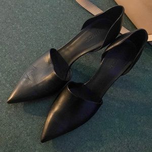 Vince leather black heels